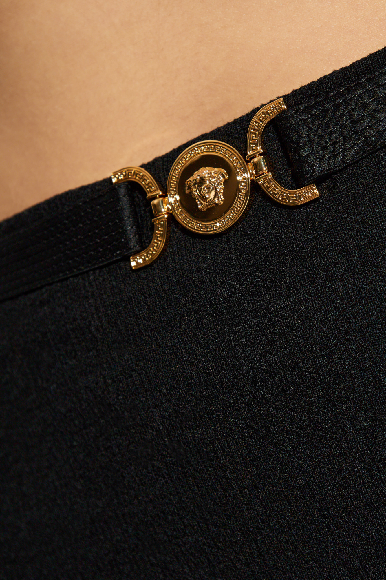Black Wool Skirt Versace - SchaferandweinerShops Japan